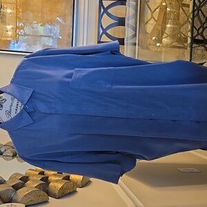 Men's Blue Collared Dtrss  Shirt From Big And TALL Store